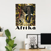 Afrika vintage Reisposter Poster (Thuiskantoor)