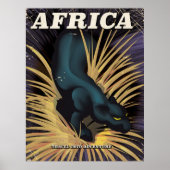 Afrika vintage reisposter print (Voorkant)