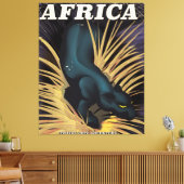 Afrika vintage reisposter print (Insitu (Woonkamer))