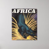Afrika vintage reisposter print (Voorkant)