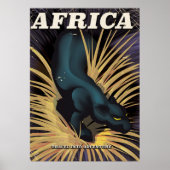 Afrika vintage reisposter print (Voorkant)
