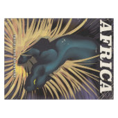 Afrika vintage reisposter print tafelkleed (Voorkant (Horizontaal))