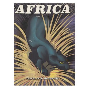 Afrika vintage reisposter print tafelkleed