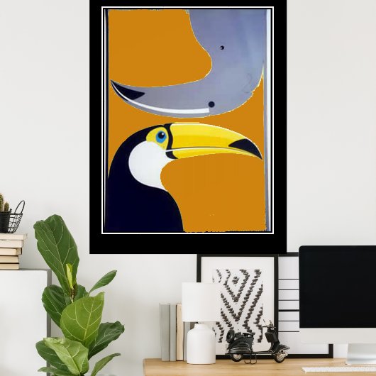 Afrika Vintage Travel poster (Thuiskantoor)