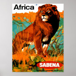 Afrika Vintage Travel Poster