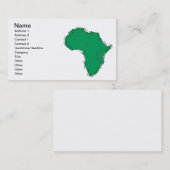 Afrika Visitekaartje (Voorkant / Achterkant)