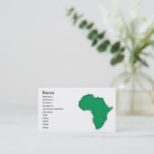 Afrika Visitekaartje (Staand voorkant)