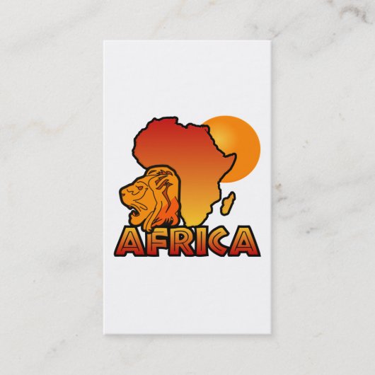 Afrika-visitekaartjes - pas aan visitekaartje (Voorkant)