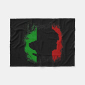 Afrika Vlag Afrikaans continent Kaart Pan-Afrika U Fleece Deken (Voorkant (Horizontaal))