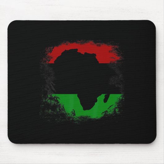 Afrika Vlag Afrikaans continent Kaart Pan-Afrika U Muismat (Voorkant)