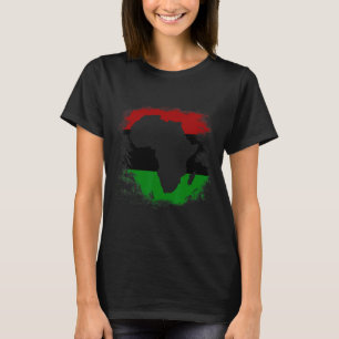Afrika Vlag Afrikaans continent Kaart Pan-Afrika U T-shirt