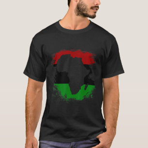 Afrika Vlag Afrikaans continent Kaart Pan-Afrika U T-shirt