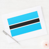 Afrika: vlag van Botswana Rechthoekige Sticker (Envelop)