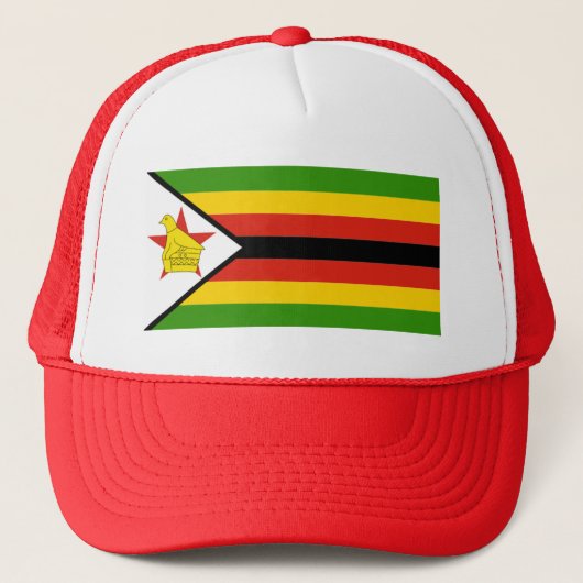 AFRIKA: VLAG VAN ZIMBABWE TRUCKER PET (Voorkant)
