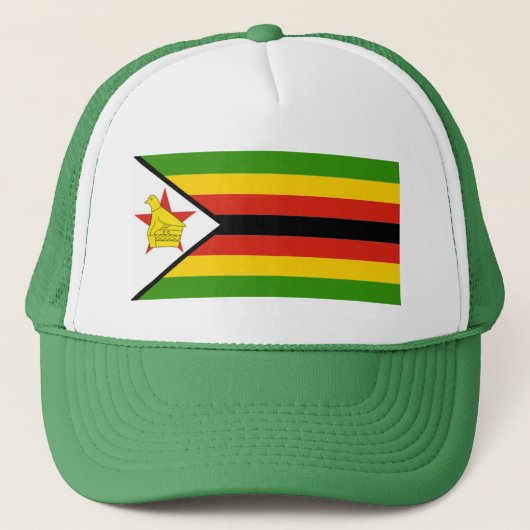 AFRIKA: VLAG VAN ZIMBABWE TRUCKER PET (Voorkant)