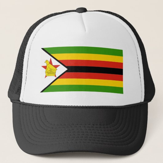 AFRIKA: VLAG VAN ZIMBABWE TRUCKER PET (Voorkant)