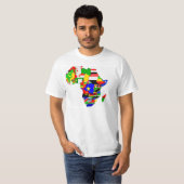 Afrika vlaggen shirt (Voorkant volledig)