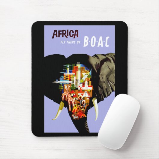 Afrika ~ Vliegen daar Muismat (Met muis)