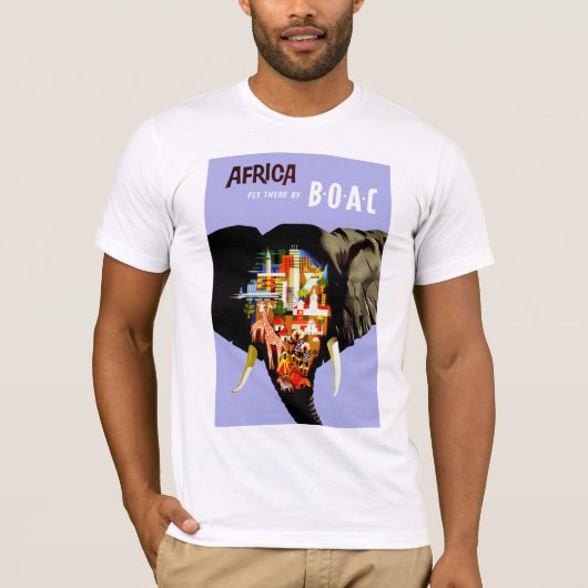 Afrika ~ Vliegen daar T-shirt (Voorkant)