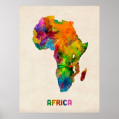 Afrika-Waterverf Poster (Voorkant)