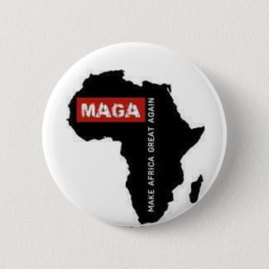 Afrika weer geweldig maken ronde button 5,7 cm (Voorkant)