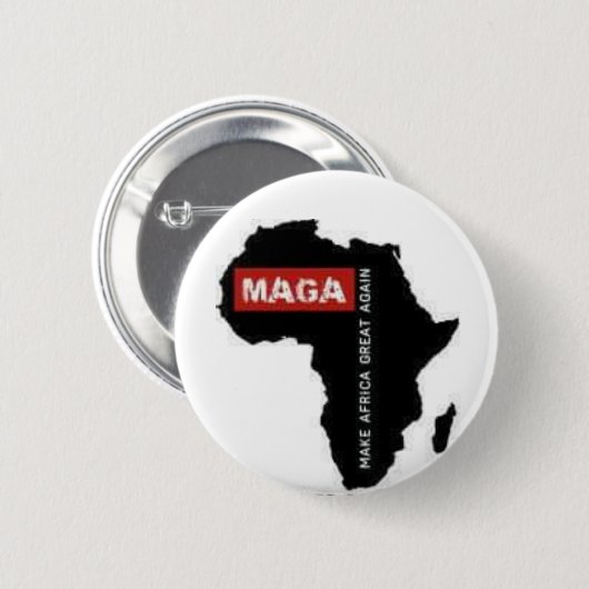 Afrika weer geweldig maken ronde button 5,7 cm (Voorkant /achterkant)