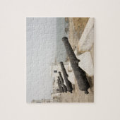 Afrika, West-Afrika, Ghana, Elmina. Kanonnen bewak Legpuzzel (Verticaal)
