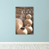 Afrika, West-Afrika, Ghana, Sirigu. Handgemaakt 2 Canvas Afdruk (Insitu (Houten vloer))