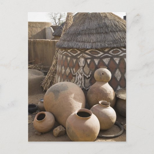 Afrika, West-Afrika, Ghana, Sirigu. handgemaakt Briefkaart (Voorkant)