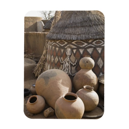 Afrika, West-Afrika, Ghana, Sirigu. handgemaakt Magneet (Verticaal)