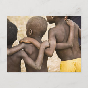 Afrika, West-Afrika, Ghana, Yendi. Close-upopname Briefkaart