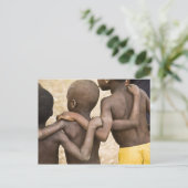 Afrika, West-Afrika, Ghana, Yendi. Close-upopname Briefkaart (Staand voorkant)