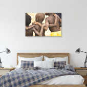 Afrika, West-Afrika, Ghana, Yendi. Close-upopname Canvas Afdruk (Insitu (Slaapkamer))