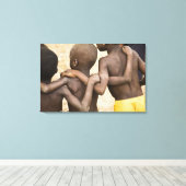Afrika, West-Afrika, Ghana, Yendi. Close-upopname Canvas Afdruk (Insitu (Houten vloer))