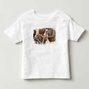 Afrika, West-Afrika, Ghana, Yendi. Close-upopname Kinder Shirts