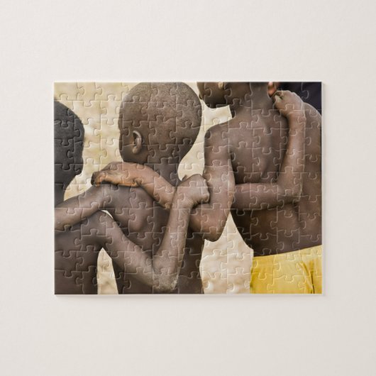 Afrika, West-Afrika, Ghana, Yendi. Close-upopname Legpuzzel (Horizontaal)