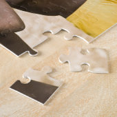 Afrika, West-Afrika, Ghana, Yendi. Close-upopname Legpuzzel (Zijkant)