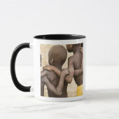Afrika, West-Afrika, Ghana, Yendi. Close-upopname Mok (Links)