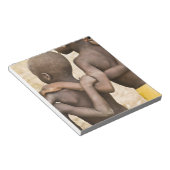 Afrika, West-Afrika, Ghana, Yendi. Close-upopname Notitieblok (Schuin)