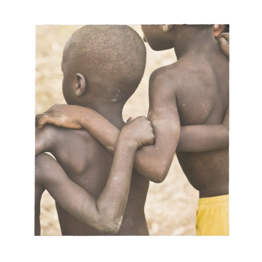 Afrika, West-Afrika, Ghana, Yendi. Close-upopname Notitieblok (Voorkant)