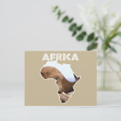 Afrika Wildlife Continent Elephant Scents Feestdagenkaart (Staand voorkant)
