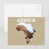 Afrika Wildlife Continent Elephant Scents Feestdagenkaart (Voorkant / Achterkant)