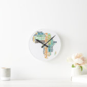 Afrika Woord Kunst Ronde Klok (Huis)