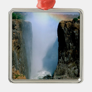 Afrika, Zambia, Nationaal park Victoriawatervallen Metalen Ornament