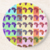 Afrika Zandsteen Onderzetter (Voorkant)