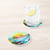 Afrika Zandsteen Onderzetter (Zijkant)