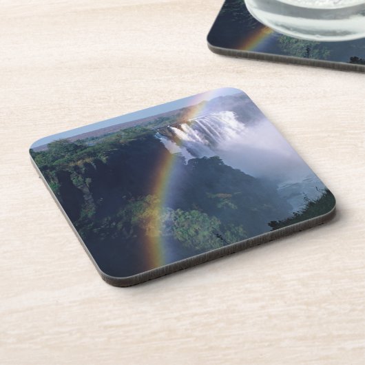 Afrika, Zimbabwe. Victoria Herfsten Bier Onderzetter (Linkerzijde)