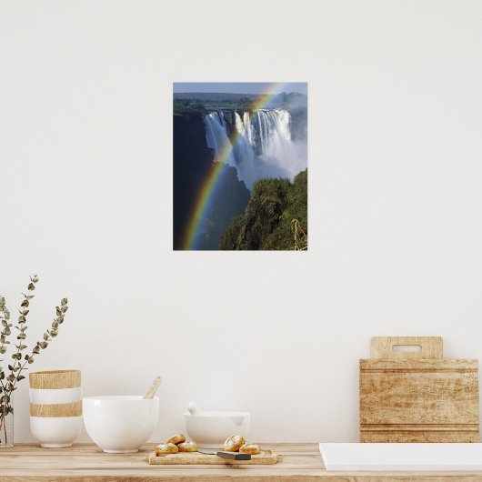 Afrika, Zimbabwe, Victoria-Herfsten Poster (Keuken)