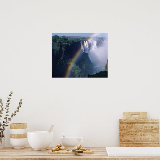 Afrika, Zimbabwe. Victoria Herfsten Poster (Keuken)