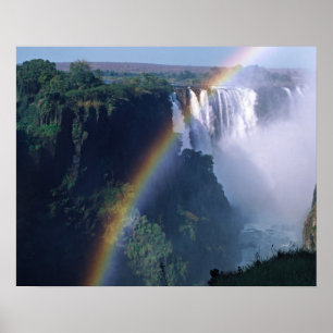 Afrika, Zimbabwe. Victoria Herfsten Poster